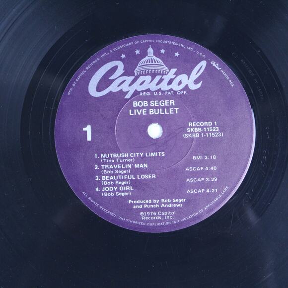 Bob Seger & The Silver Bullet Band Live Bullet 2 LP Vinyl Capitol SKBB-11523 - Picture 3 of 12